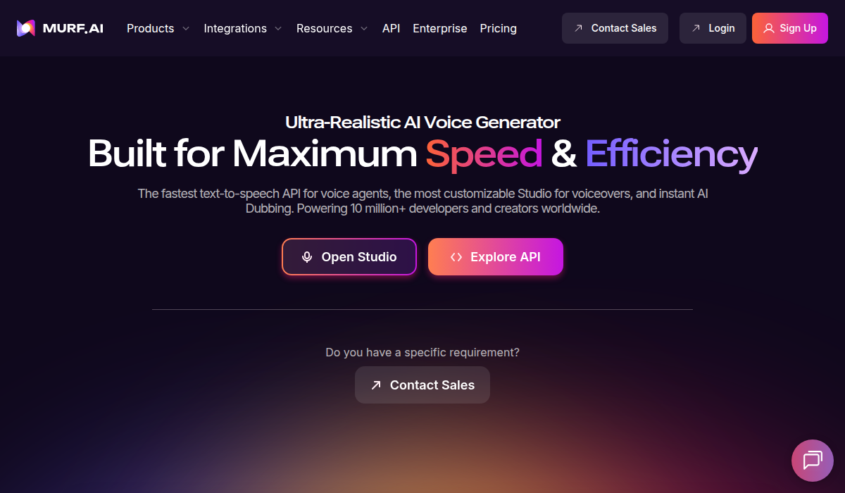 Murf AI homepage - Ultra-Realistic AI Voice Generator, founded by CEO Ankur Edkie