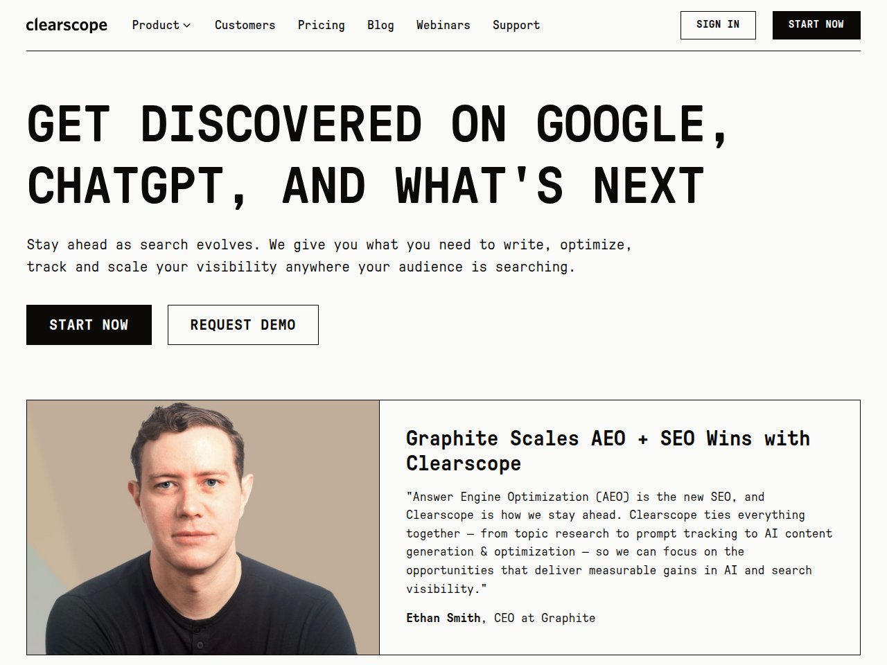 Clearscope screenshot