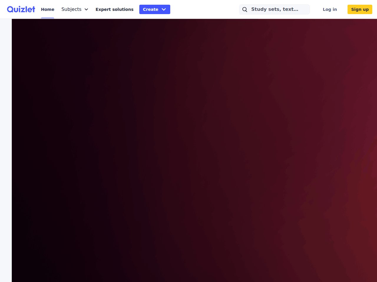 Quizlet AI study platform screenshot