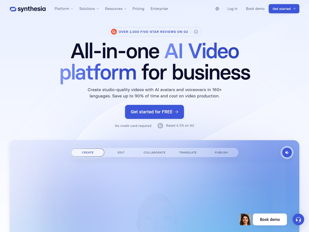 Synthesia interface screenshot